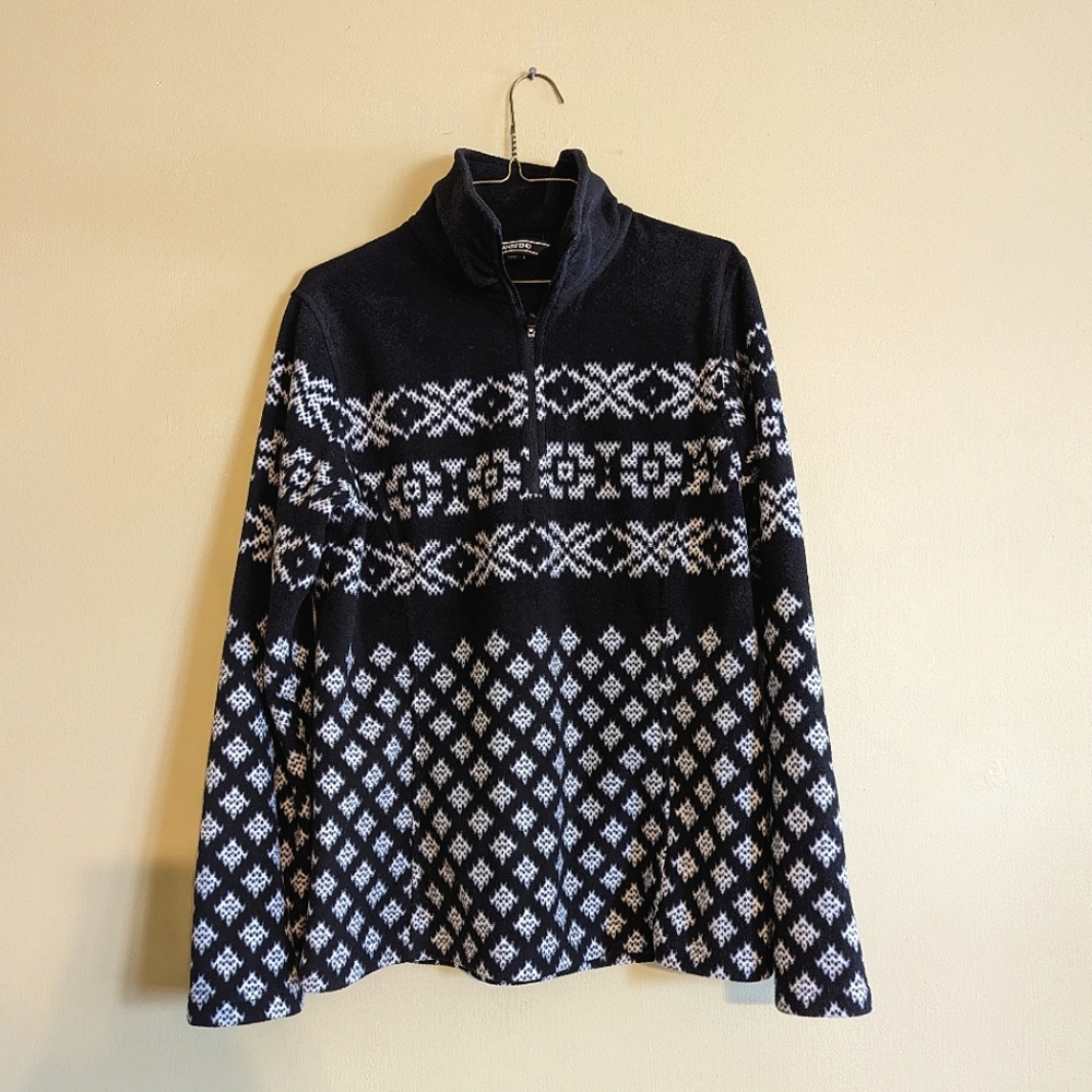 Lands End 1/4 Zip Fleece Pullover
